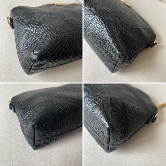 BURBERRY Small Chichester Check Embossed Leather Crossbody and Clutch Bag - Picture 13 of 16